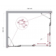Душевой уголок BelBagno LUCE-AH-22-140/110-C-Cr стекло прозрачное, профиль хром