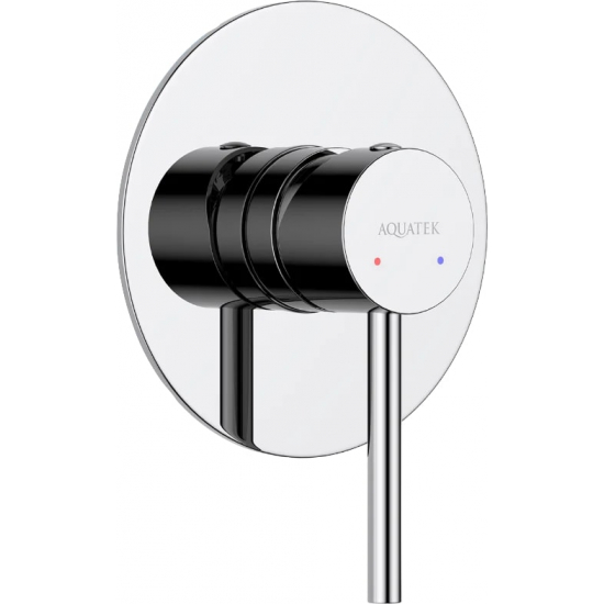 Встраиваемый смеситель для душа и ванны AQUATEK Европа AQ1366CR С ВНУТРЕННЕЙ ЧАСТЬЮ, хром