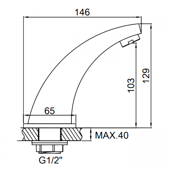 Смеситель для раковины LEDEME L1055-13 сенсорный бесконтактный, хром 