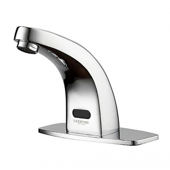 Смеситель для раковины LEDEME L1055-13 сенсорный бесконтактный, хром 
