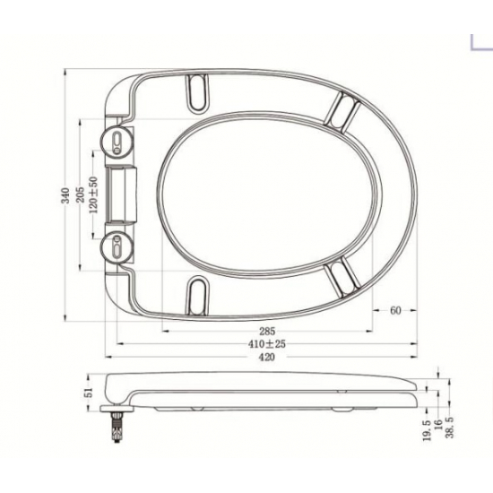 Сиденье для унитаза EVA GOLD B03 с микролифтом, быстросъёмное