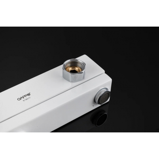 Смеситель для ванны GAPPO G17-8 G3217-8 хром/белый