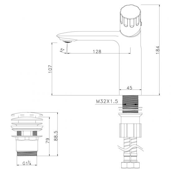 Смеситель для раковины LEMARK Wing LM5306C