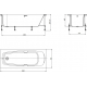 Акриловая ванна ROCA Sureste ZRU9302787 без опоры 160x70 см, с ручками