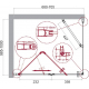 Душевой уголок BelBagno ALBANO-ASH-1-70/100-C-Cr стекло прозрачное