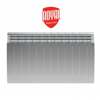 Радиатор алюминиевый ROYAL THERMO Biliner Alum Silver Satin 500/87 12 секций