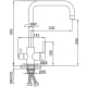 Смеситель для кухни с подключением к фильтру с питьевой водой FRUD R43054