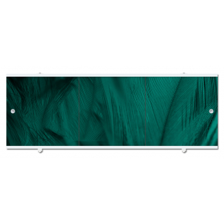 Экран для ванны фронтальный МЕТАКАМ Премиум А 150 с алюминиевой рамой темно зелёный