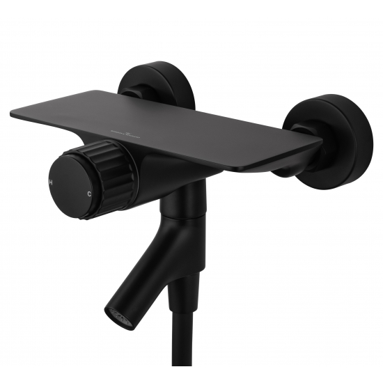 Смеситель для ванны WONZON & WOGHAND Click WW-FE05L221-MB матовый чёрный
