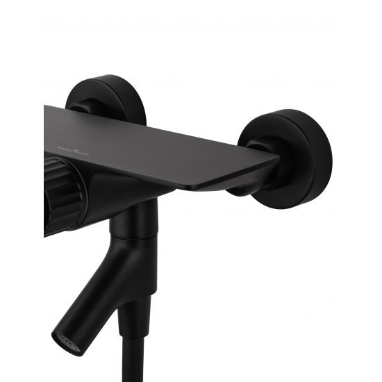Смеситель для ванны WONZON & WOGHAND Click WW-FE05L221-MB матовый чёрный