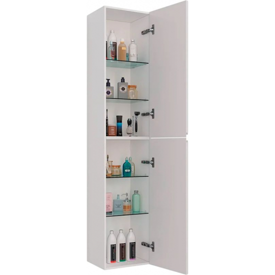 Шкаф-пенал LEMARK Veon 35, белый глянец