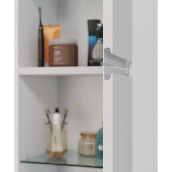 Шкаф-пенал LEMARK Veon 35, белый глянец