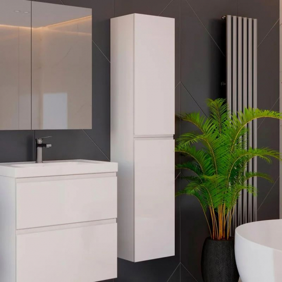 Шкаф-пенал LEMARK Veon 35, белый глянец