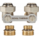 Узел нижнего подключения ROYAL THERMO 1/2"х3/4" EK, угловой