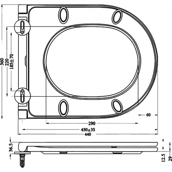 Унитаз подвесной BELBAGNO Flay-r BB053CHR безободковый, крышка BB870SC с микролифтом