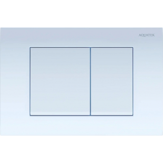 Кнопка для инсталляции AQUATEK KDI-0000009 (001A) белая, клавиши квадрат