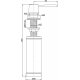 Дозатор для кухонной мойки PAULMARK Sauber D001-NI, никель