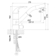 Смеситель для кухни с подключением к фильтру с питьевой водой ROSSINKA Z40-24