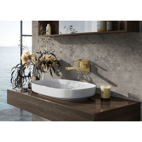 Смеситель для раковины TIMO Torne 4372/17SM С ВНУТРЕННЕЙ ЧАСТЬЮ золото матовое