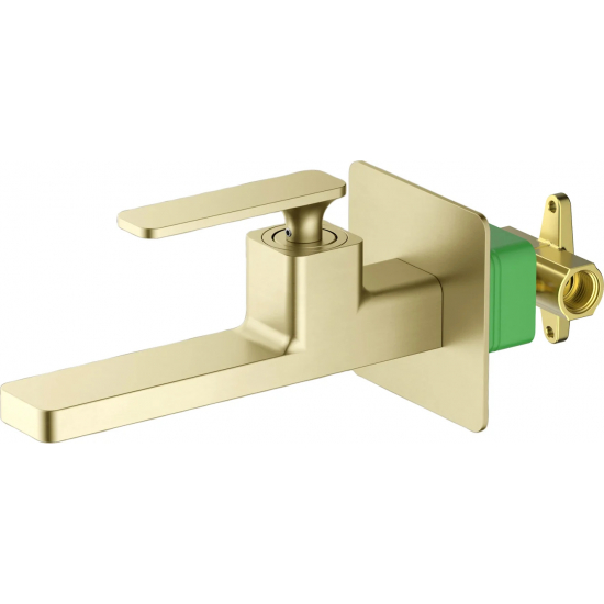 Смеситель для раковины TIMO Torne 4372/17SM С ВНУТРЕННЕЙ ЧАСТЬЮ золото матовое