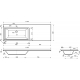 Тумба с раковиной STYLE LINE Даллас 140 Люкс Plus L напольная, эмаль, раковина Даллас 140 левая