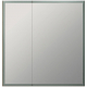 Зеркало-шкаф STWORKI Стокгольм МВК082 80, с подсветкой, прямоугольное, белое, в стиле лофт, навесное
