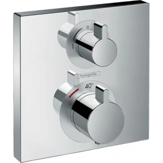 Термостатический смеситель встраиваемый HANSGROHE Ecostat Square 15712000 С ВНУТРЕННЕЙ ЧАСТЬЮ, хром