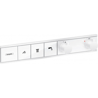Термостатический смеситель встраиваемый HANSGROHE RainSelect 15381700, С ВНУТРЕННЕЙ ЧАСТЬЮ, белый