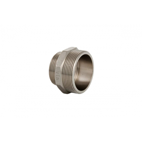 Ниппель резьбовой переходной VALTEC 1 1/2" х 1 1/4" латунный 40-32 мм VTr.580.N.0807