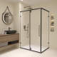 Душевой уголок RGW Classic CL-46B 120x80 стекло прозрачное, профиль чёрный