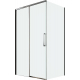 Душевой уголок VECONI Premium Trento PTC-SP-40GR 130x80, стекло прозрачное, профиль графит
