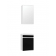 Тумба с раковиной STYLE LINE Compact 40 Люкс, чёрная