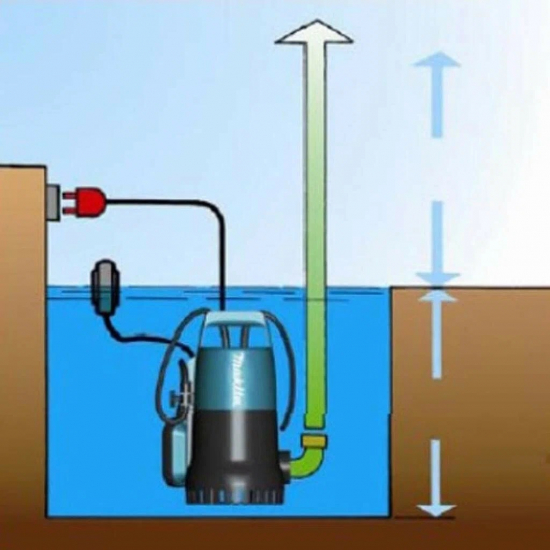 Дренажный насос MAKITA PF1010 для грязной воды