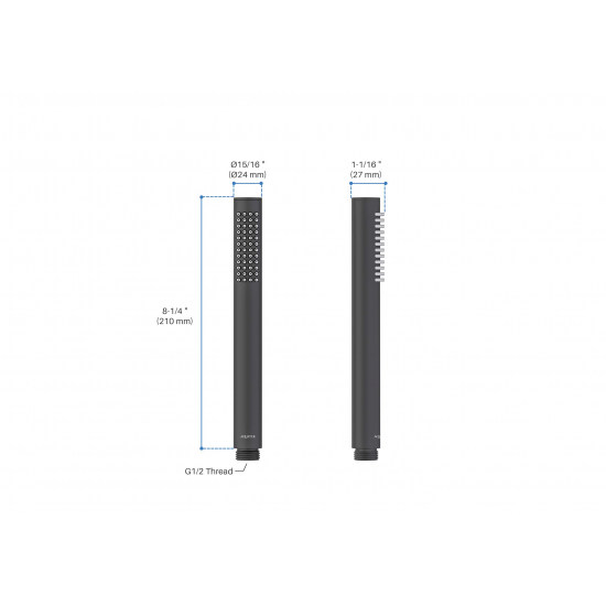 Лейка для душа AQUATEK Европа AQ2002MB матовый чёрный