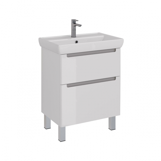 Тумба для комплекта LEMARK Buno 70, 2 ящика, белая, под раковину Q70