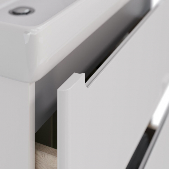 Тумба для комплекта LEMARK Buno 70, 2 ящика, белая, под раковину Q70