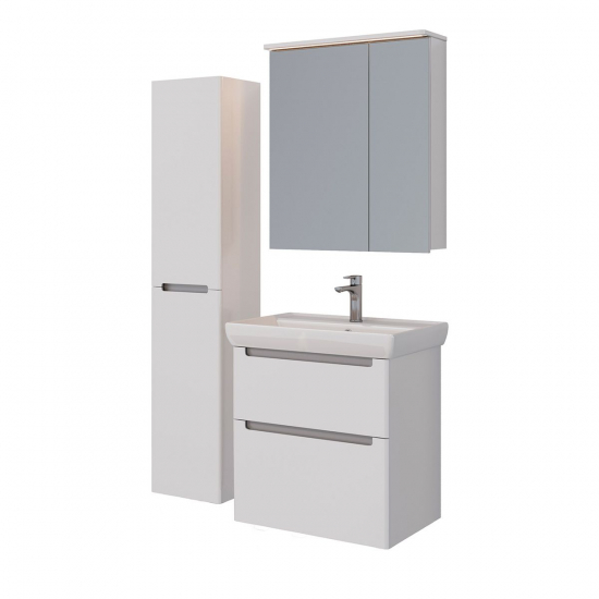 Тумба для комплекта LEMARK Buno 70, 2 ящика, белая, под раковину Q70