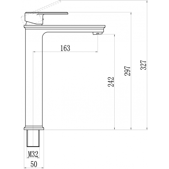 Смеситель для раковины SAVOL S-600301G