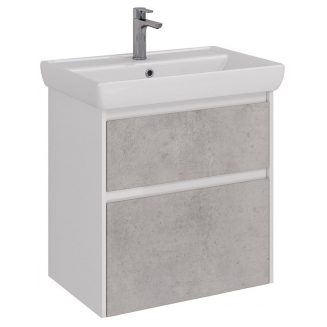 Тумба для комплекта LEMARK Combi 70, 2 ящика, бетон, под раковину Q70