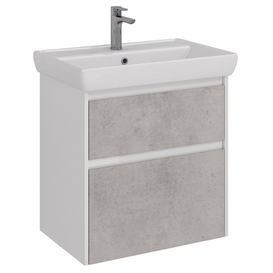 Тумба для комплекта LEMARK Combi 70, 2 ящика, бетон, под раковину Q70