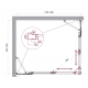 Душевой уголок BelBagno LUCE-AH-22-120/100-P-Cr стекло рифлёное, профиль хром