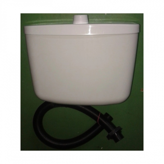 Бачок для унитаза пластиковый Киров Тип 3 к средний, кнопка, гофра 80см