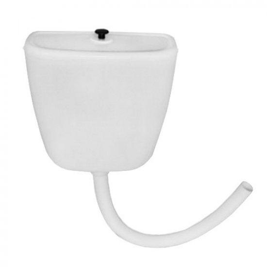 Бачок для унитаза пластиковый Киров верхний, боковой подвод,  в комплекте с арматурой + шланг d-40