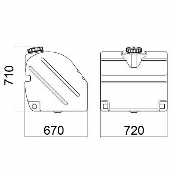Бак системы увлажнения AНИОН БСУ250К объем 250 литров оранжевый