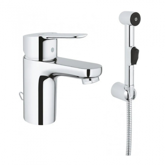 Смеситель для умывальника с гигиеническим душем GROHE BauEdge 23757000