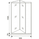 Душевая дверь в нишу BAS Good door Infinity SD-90-C-CH 90x185 стекло прозрачное, профиль хром