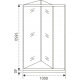 Душевая дверь в нишу BAS Good door Infinity SD-100-C-CH 100x185 стекло прозрачное, профиль хром