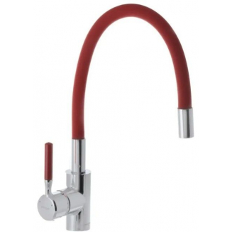 Смеситель для кухни с гибким изливом MIXXUS PREMIUM Rio 011, красный