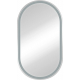 Зеркало-шкаф STWORKI Мальмё МВК074 45, с подсветкой, белый, прямоугольный, навесной, овальный