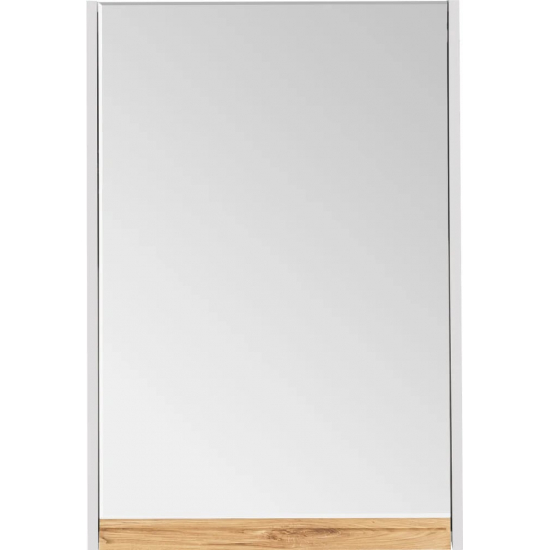 Зеркало-шкаф STWORKI Стокгольм 60, белое, под дерево, прямоугольное, в скандинавском стиле, правое